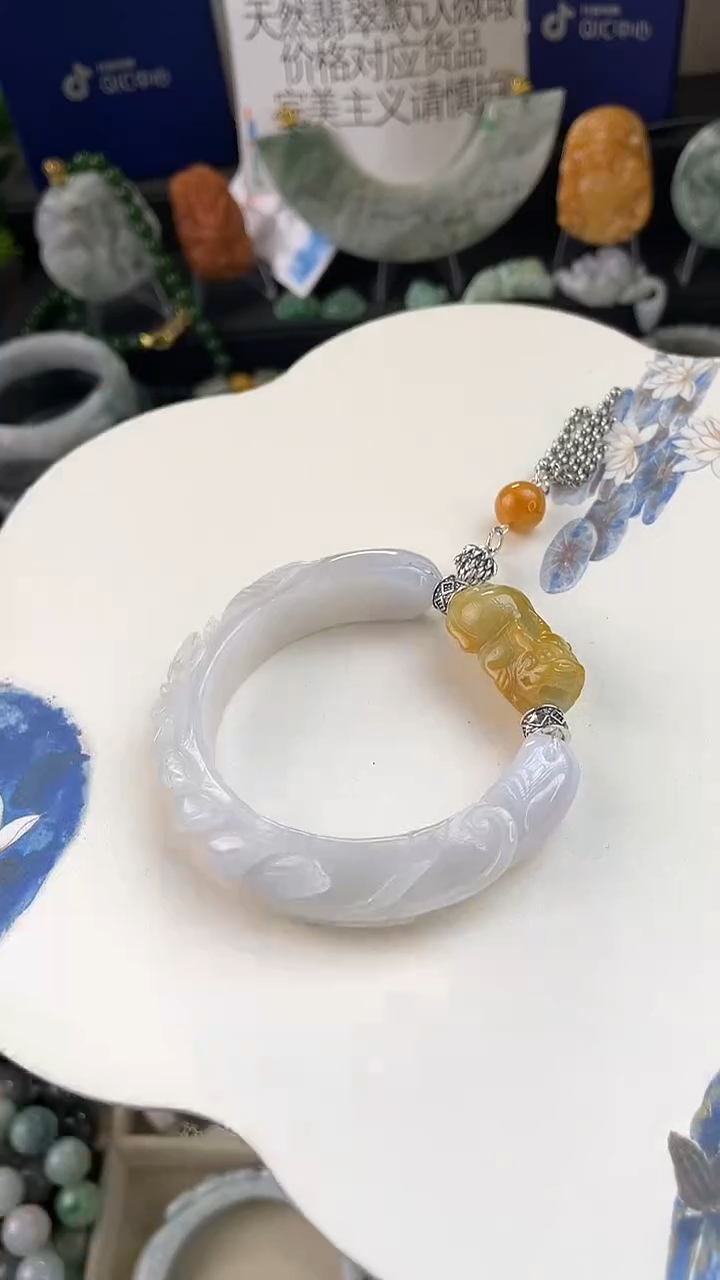 未镶嵌手链翡翠冬*手工定制默认微瑕主播介绍为准