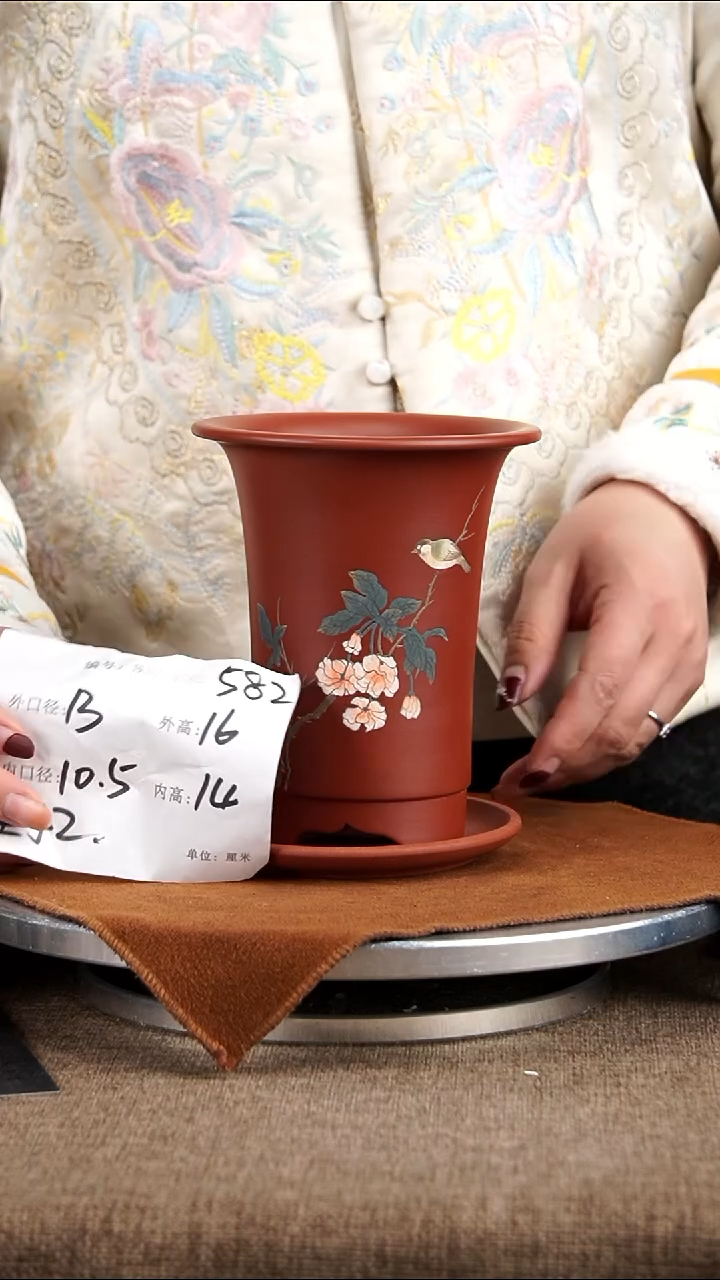 【闪购商品】紫砂花盆紫砂花盆582+z