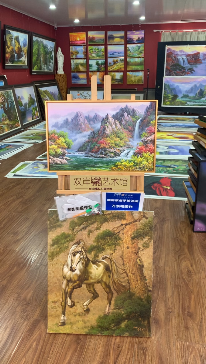 油画【12号】朝鲜原创手绘油画【功勋Ⅰ级画家丨孤品佳作】【顺丰包邮】