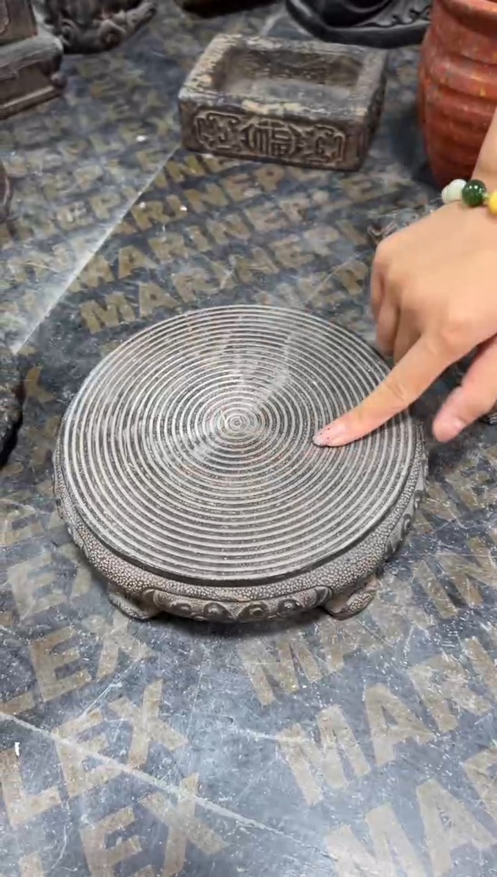 陶土【合成青石】万寿藤小底座