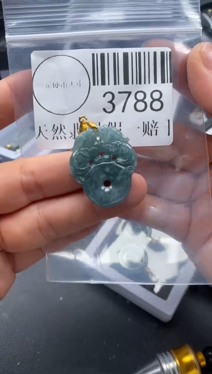 吊坠(不含链)未镶嵌翡翠3788