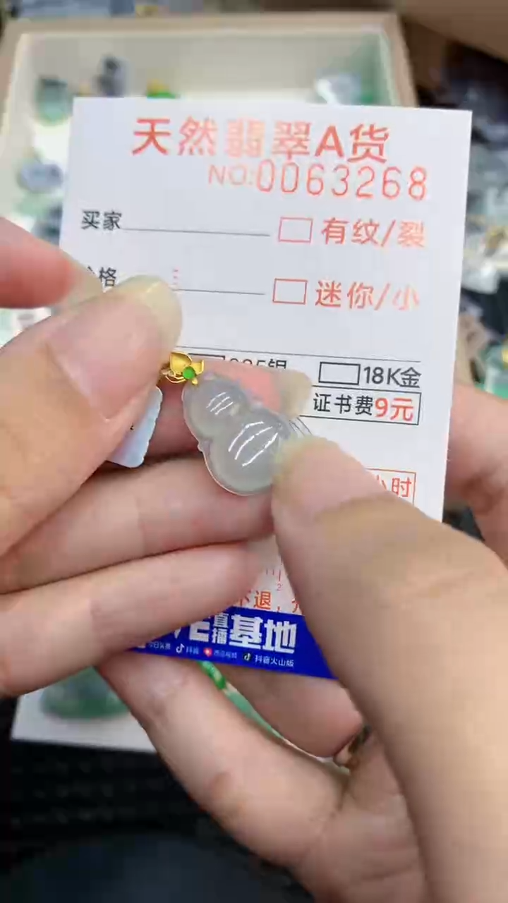 【闪购商品】翡翠颈饰18K金镶嵌           8