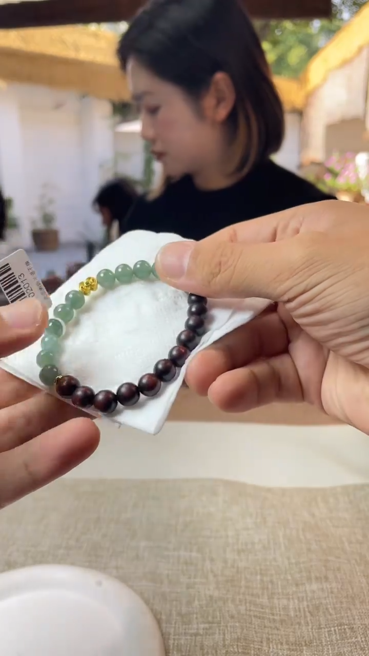 未镶嵌手链翡翠珠串