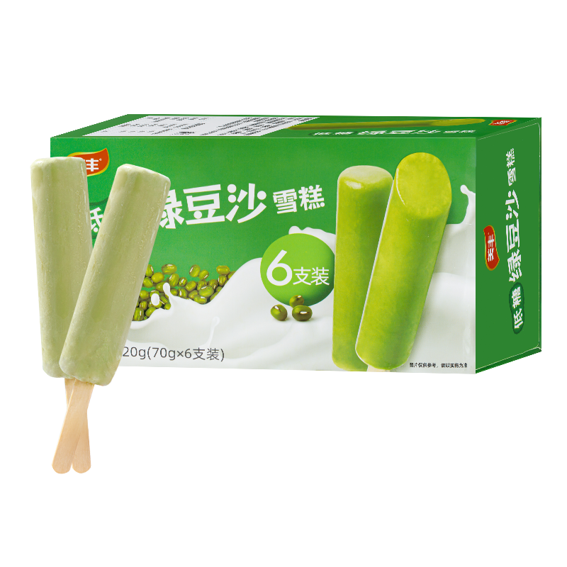 美丰低糖绿豆沙雪糕420g（6支）