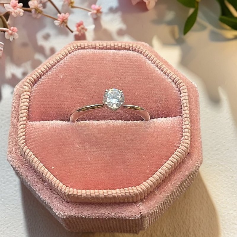 925银莫桑石戒指 小苹果40分戒指.xx089