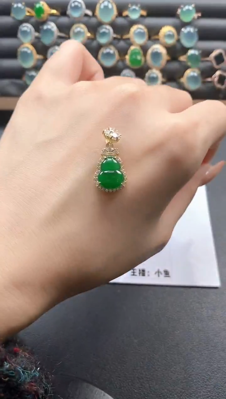 银S925镶嵌戒指翡翠51511