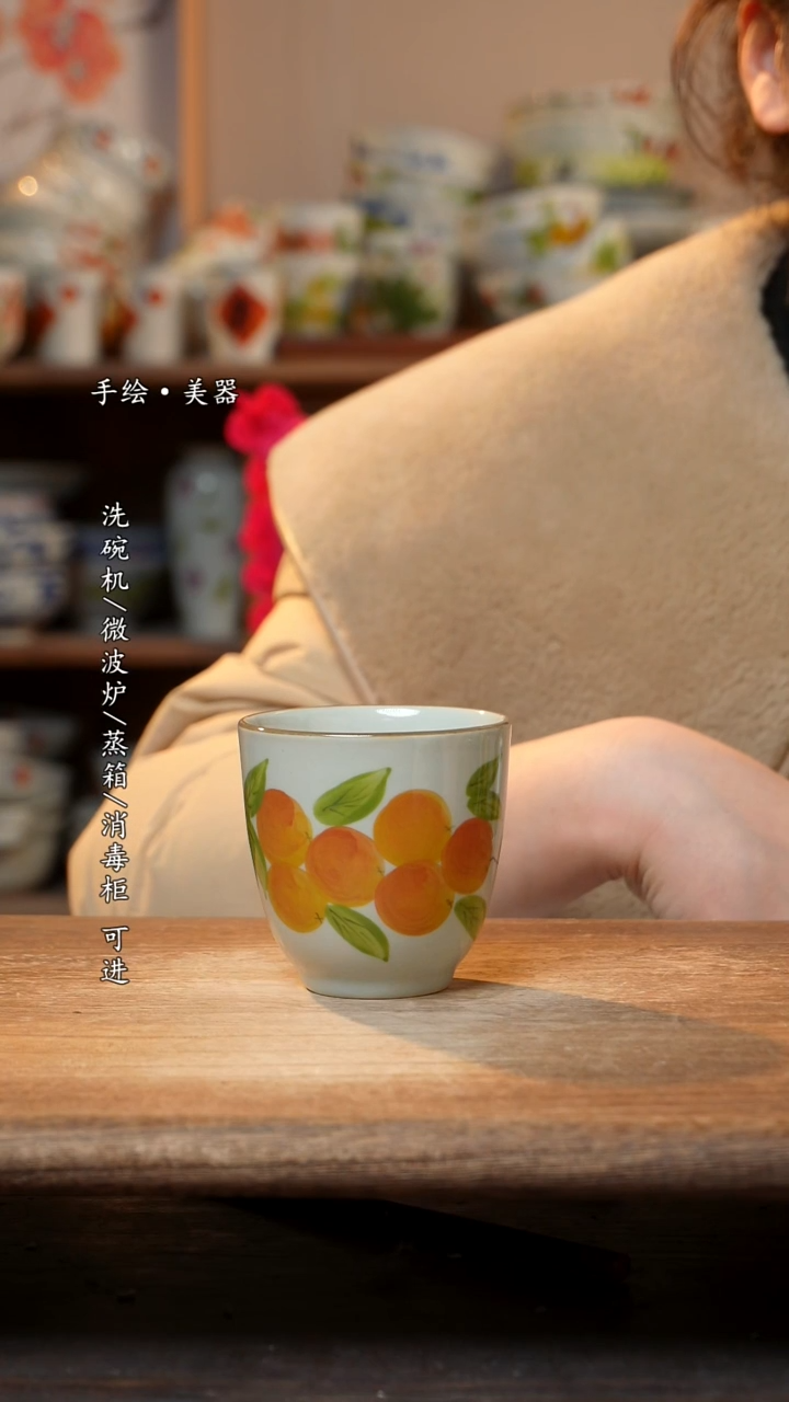 【闪购商品】钛合金景德镇高温釉下彩手绘陶瓷