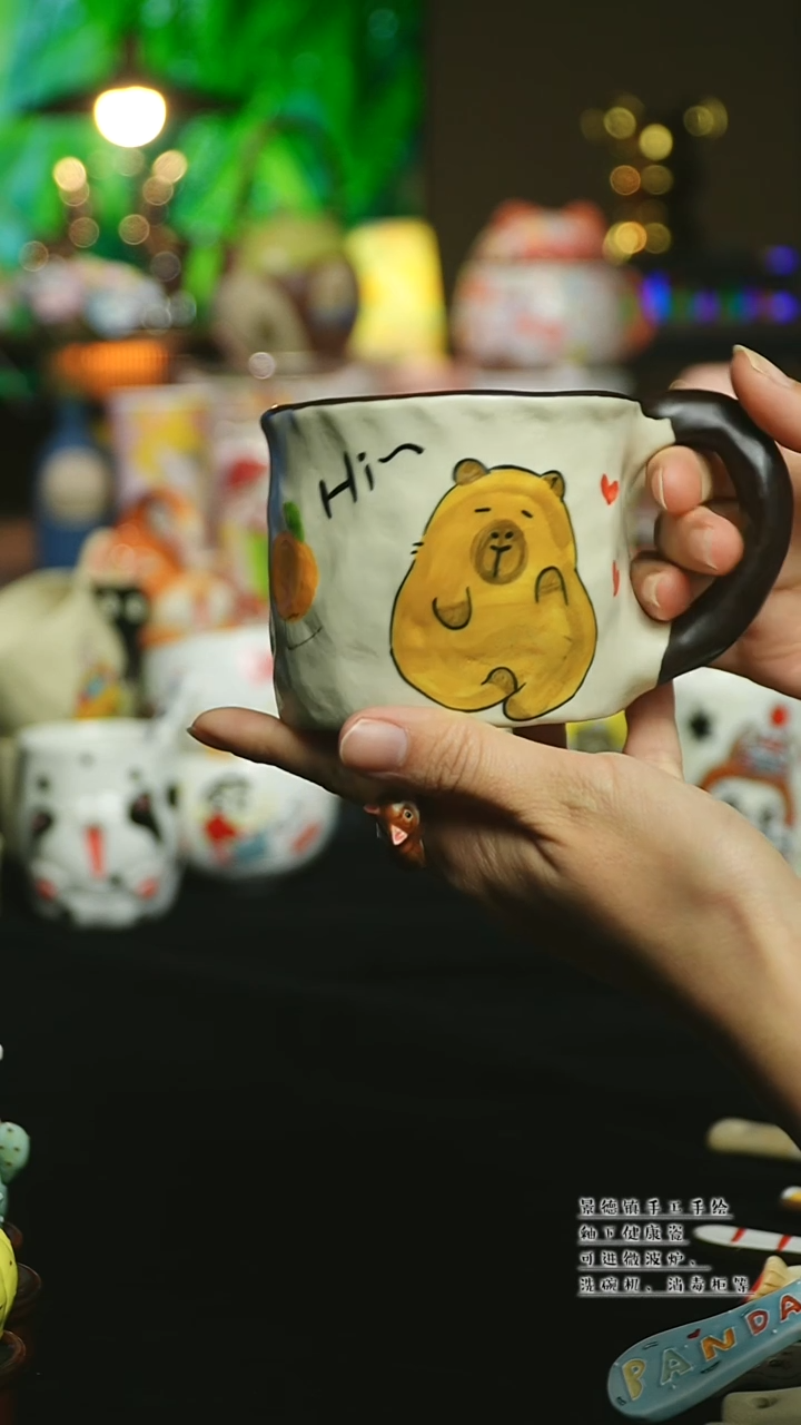 【闪购商品】杯陶瓷景德镇高温釉下彩&A547