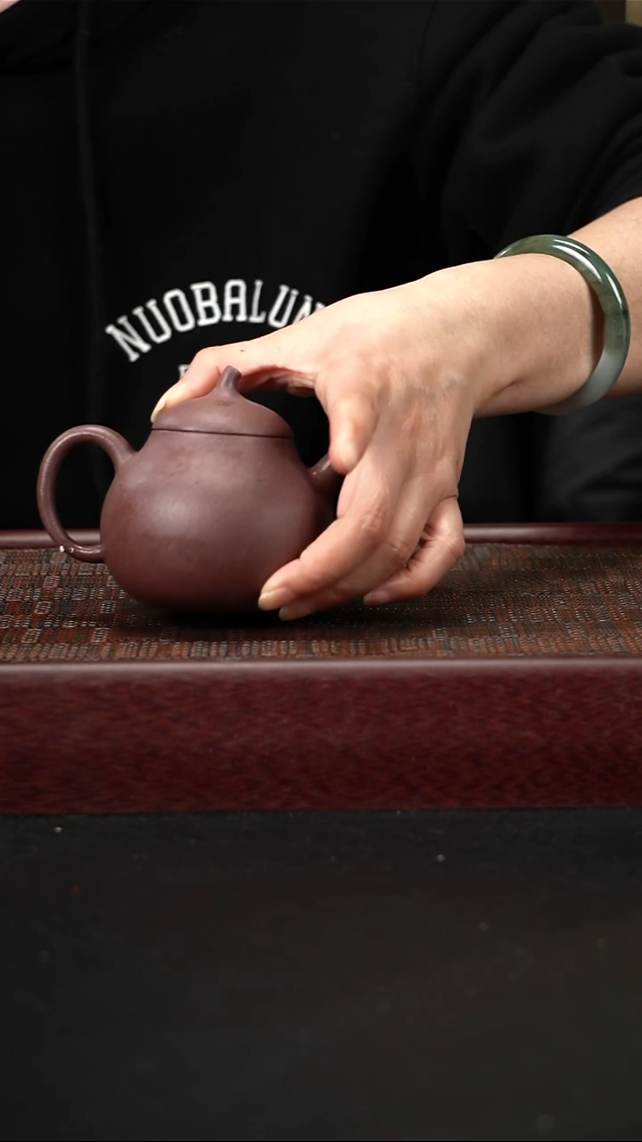 茶壶紫砂zq朱泥茄瓜