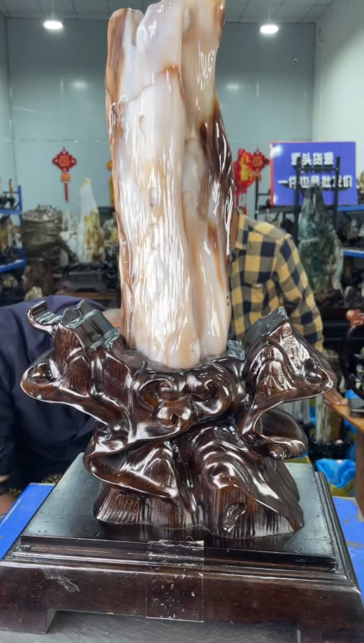 【闪购商品】硅化玉摆件未镶嵌21