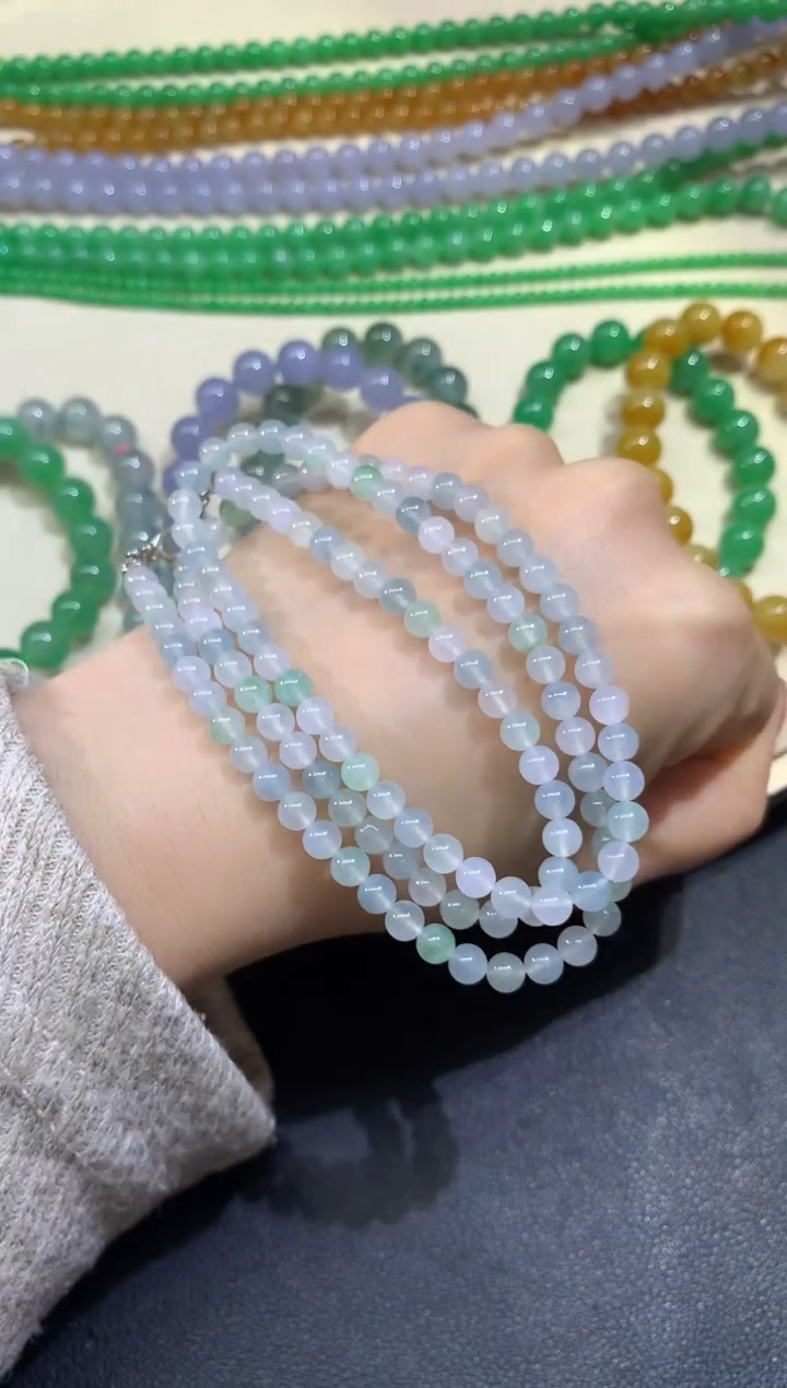 未镶嵌手串翡翠珠链A130|2500