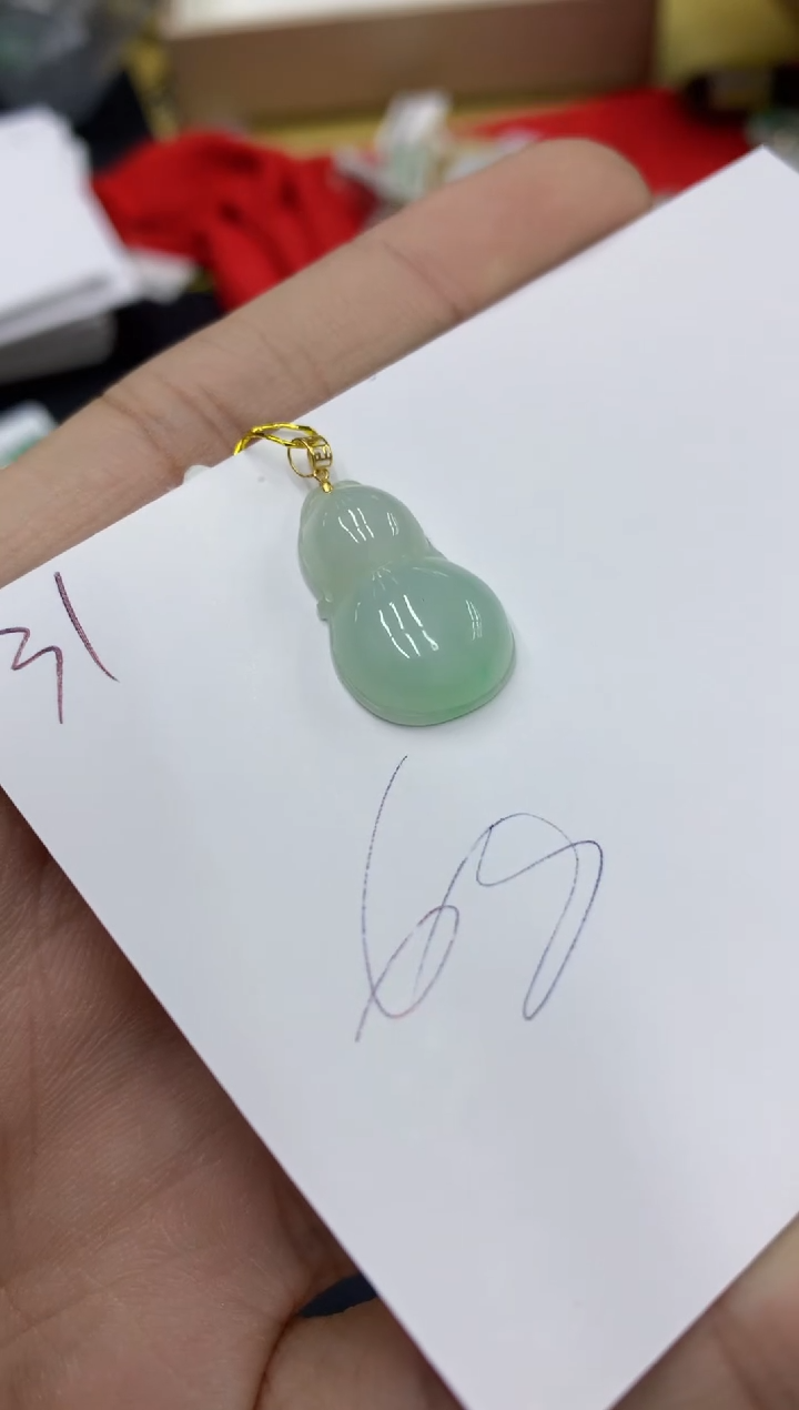 【闪购商品】翡翠颈饰18K金镶嵌号链接111111111