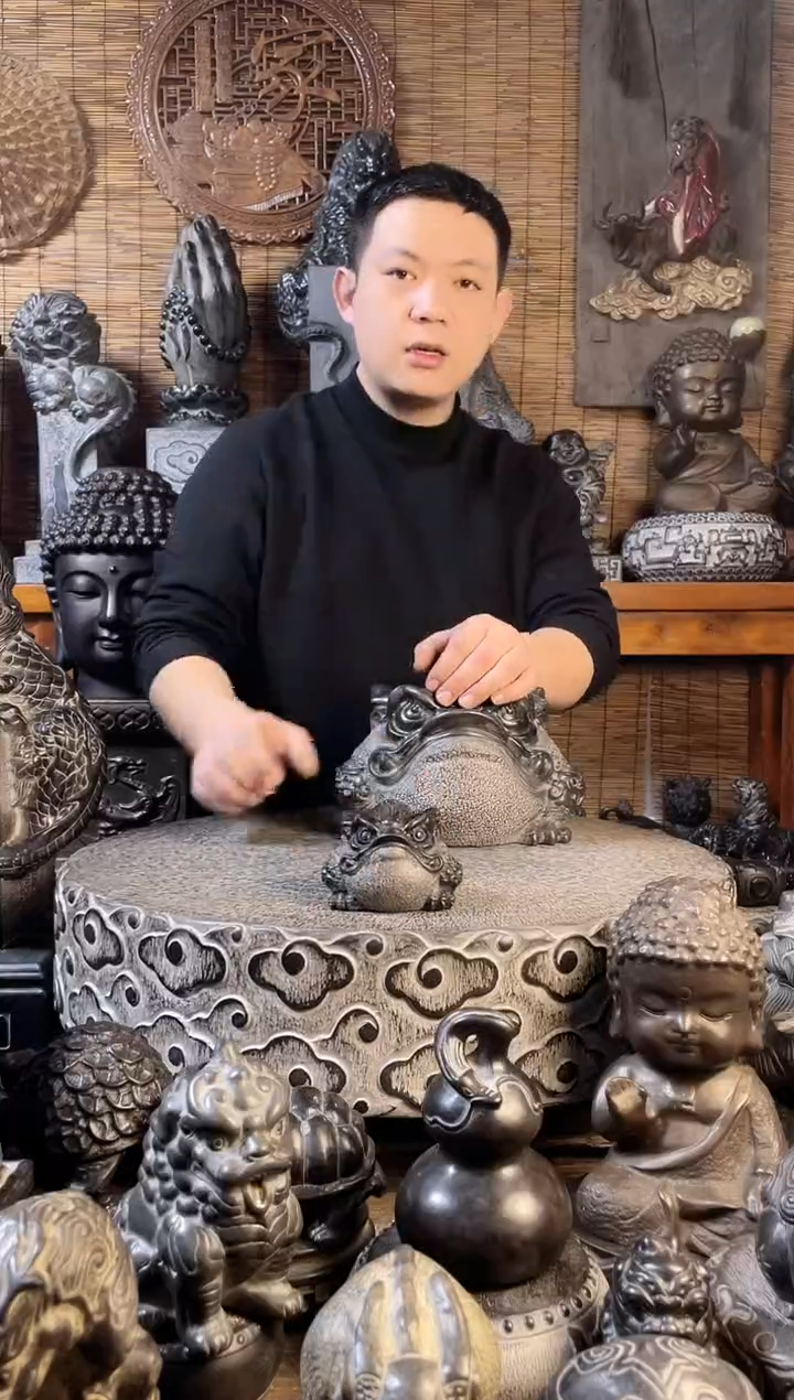 【闪购商品】10金蟾天然青石雕刻
