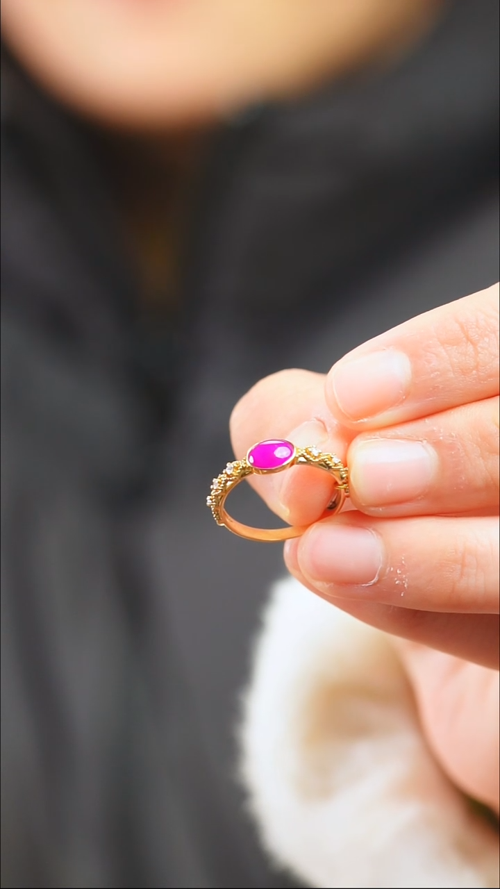 18K金镶嵌苏纪石（舒俱来）戒指53