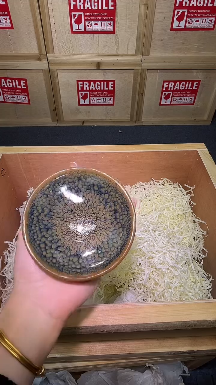 茶盏茶盏主人杯斗笠绿鹧鸪