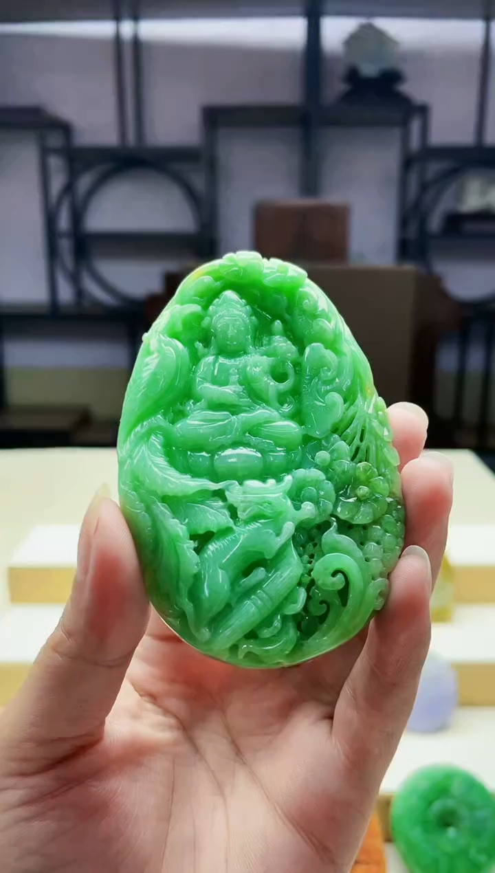 未镶嵌定制翡翠毛货09010490