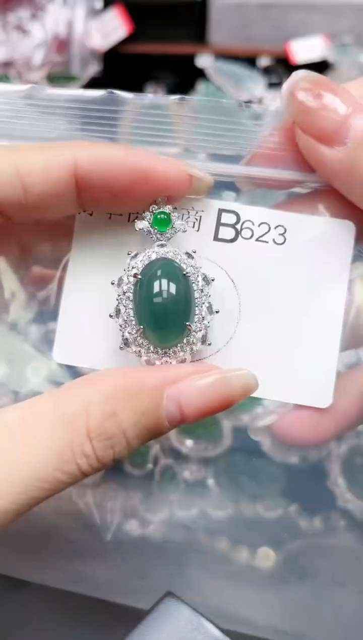 【闪购商品】翡翠颈饰未镶嵌623赠皮绳