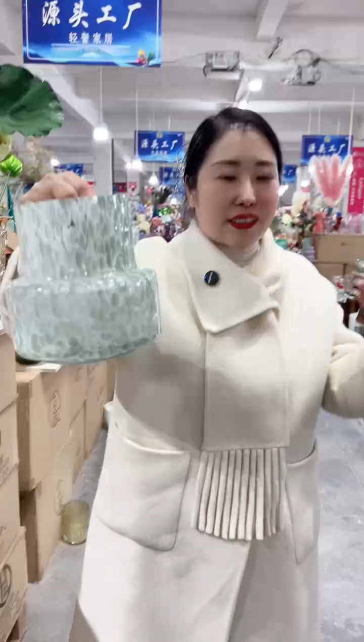 【闪购商品】玻璃花伴你花瓶微瑕-2L08C