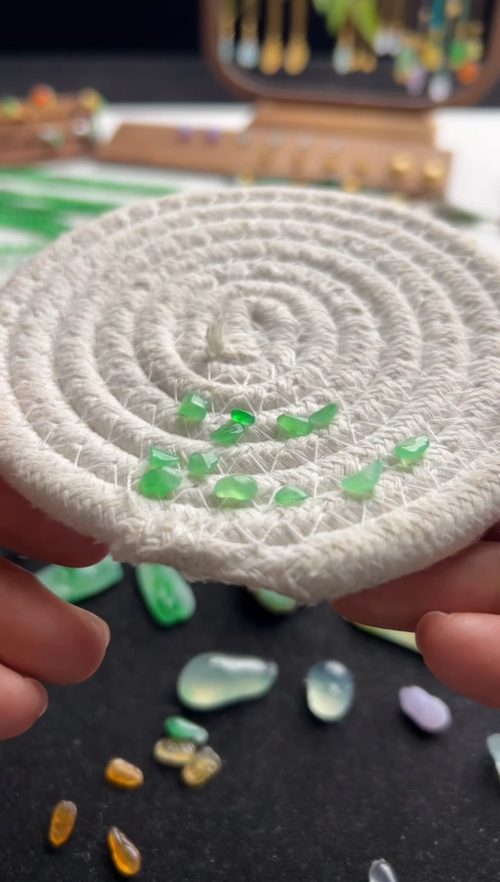 【闪购商品】定制翡翠未镶嵌绿随行一组2980+298-sm145