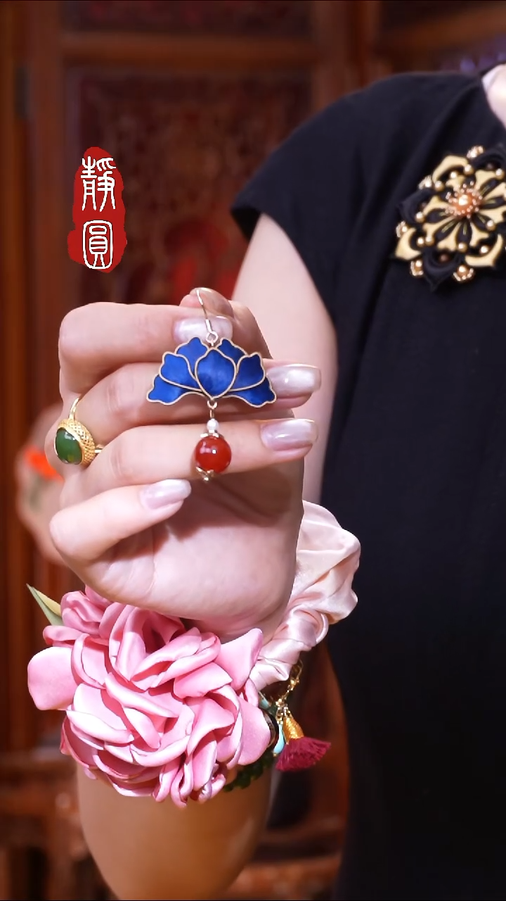 织绣纯手工非遗【耳环4】