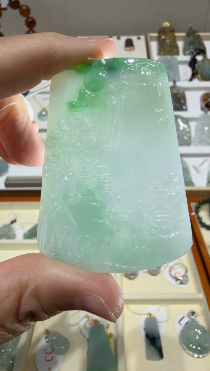 未镶嵌挂件翡翠A货翡翠多样性孤品