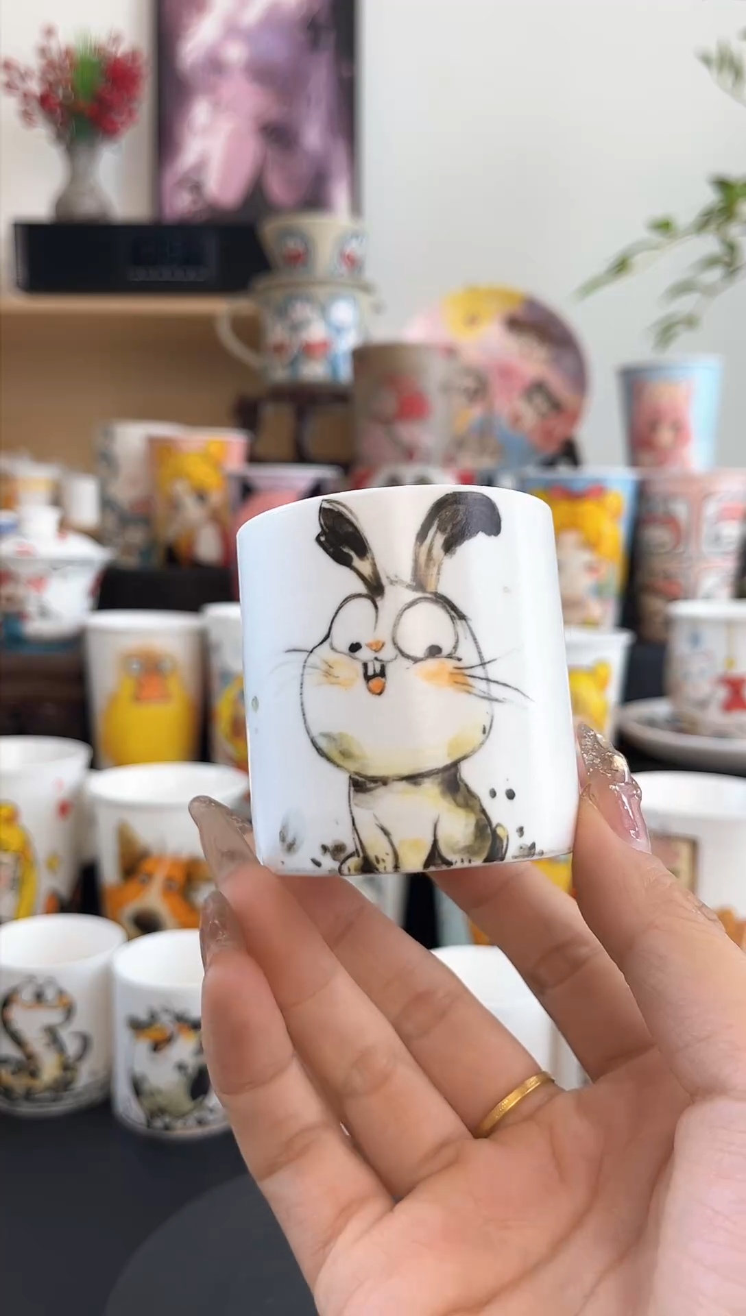 【闪购商品】摆件笙笙漫手工手绘小杯杯