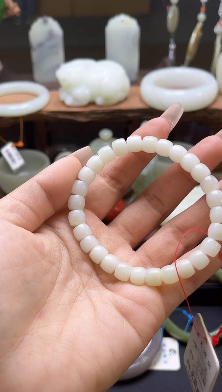 【闪购商品】和田玉手串未镶嵌米达卡8极限弧 9006106