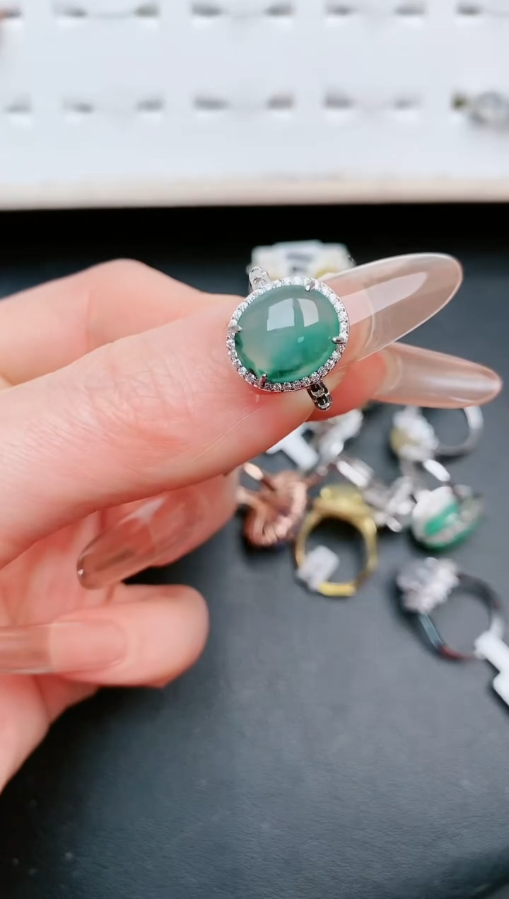 【闪购商品】翡翠戒指银S925镶嵌.....
