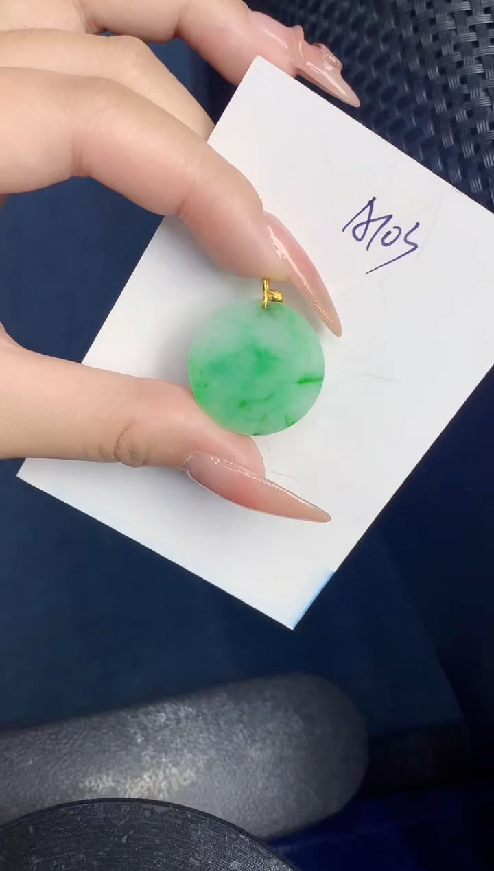 【闪购商品】翡翠颈饰18K金镶嵌000000000