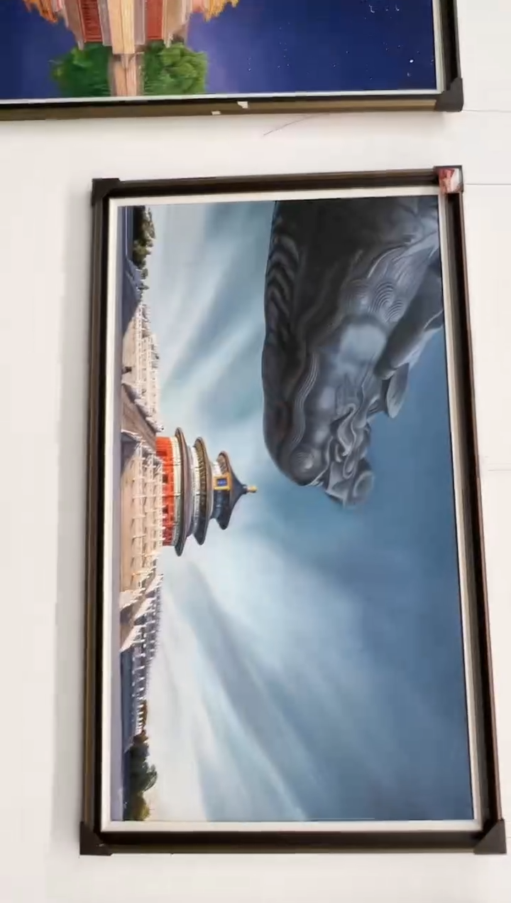 【闪购商品】绘画吴子逸-180*100cm-故宫油画