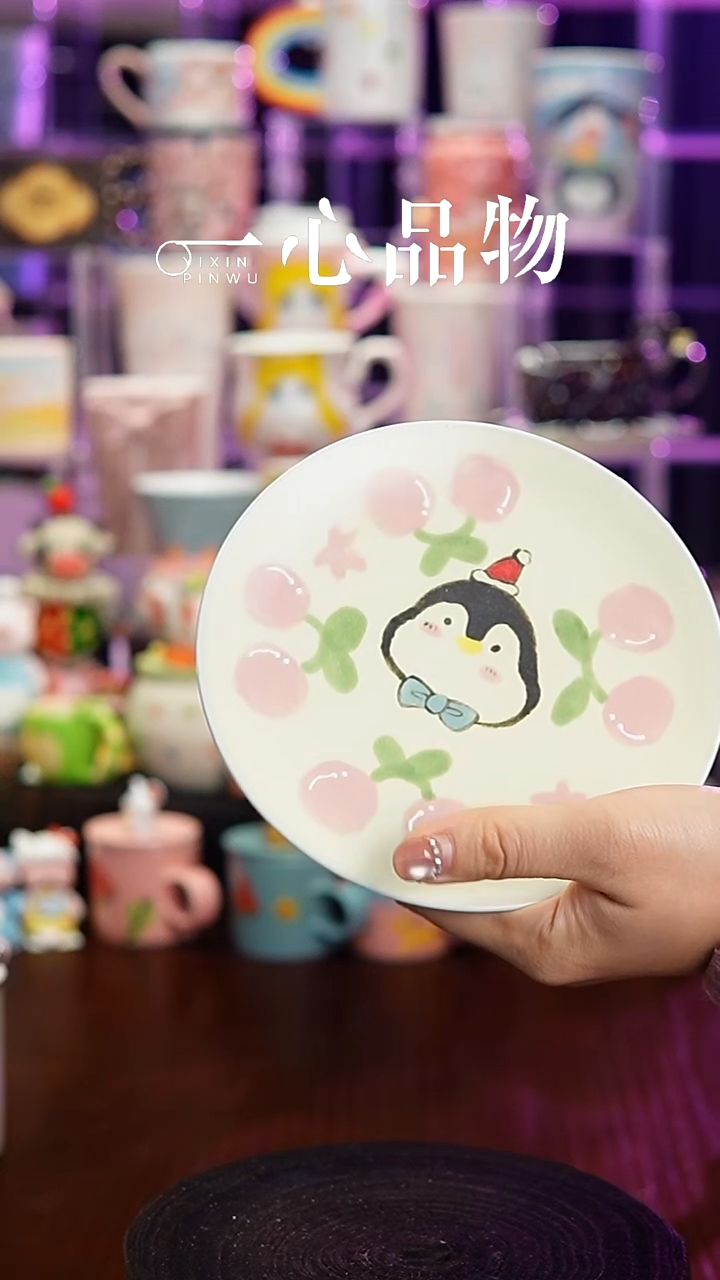 杯子瓷Y752景德镇手工手绘杯子摆件