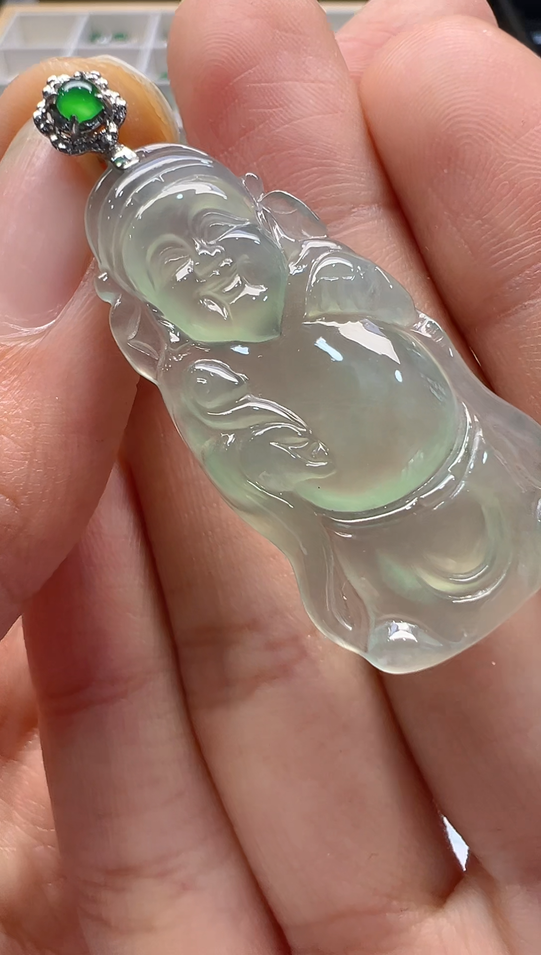 【闪购商品】翡翠吊坠(不含链)18K金镶嵌多样性团购发一件