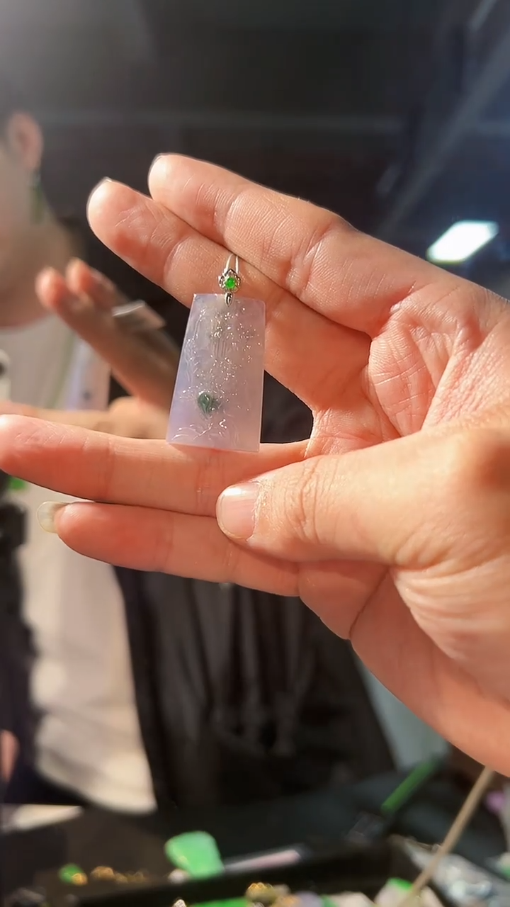 【闪购商品】翡翠耳饰18K金镶嵌缅料A货/支持复检/一件