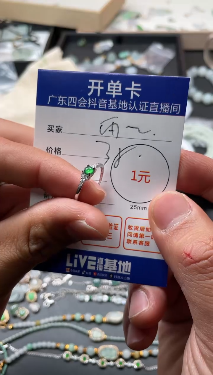 颈饰未镶嵌翡翠雨**晴挂件