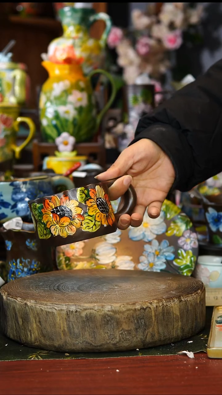 陶瓷242景德镇手工手绘釉下彩