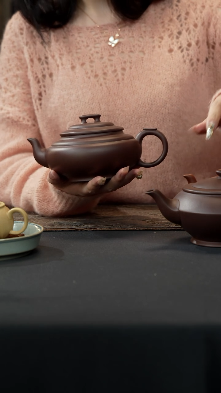 【闪购商品】紫砂茶壶上新桥紫泥600cc