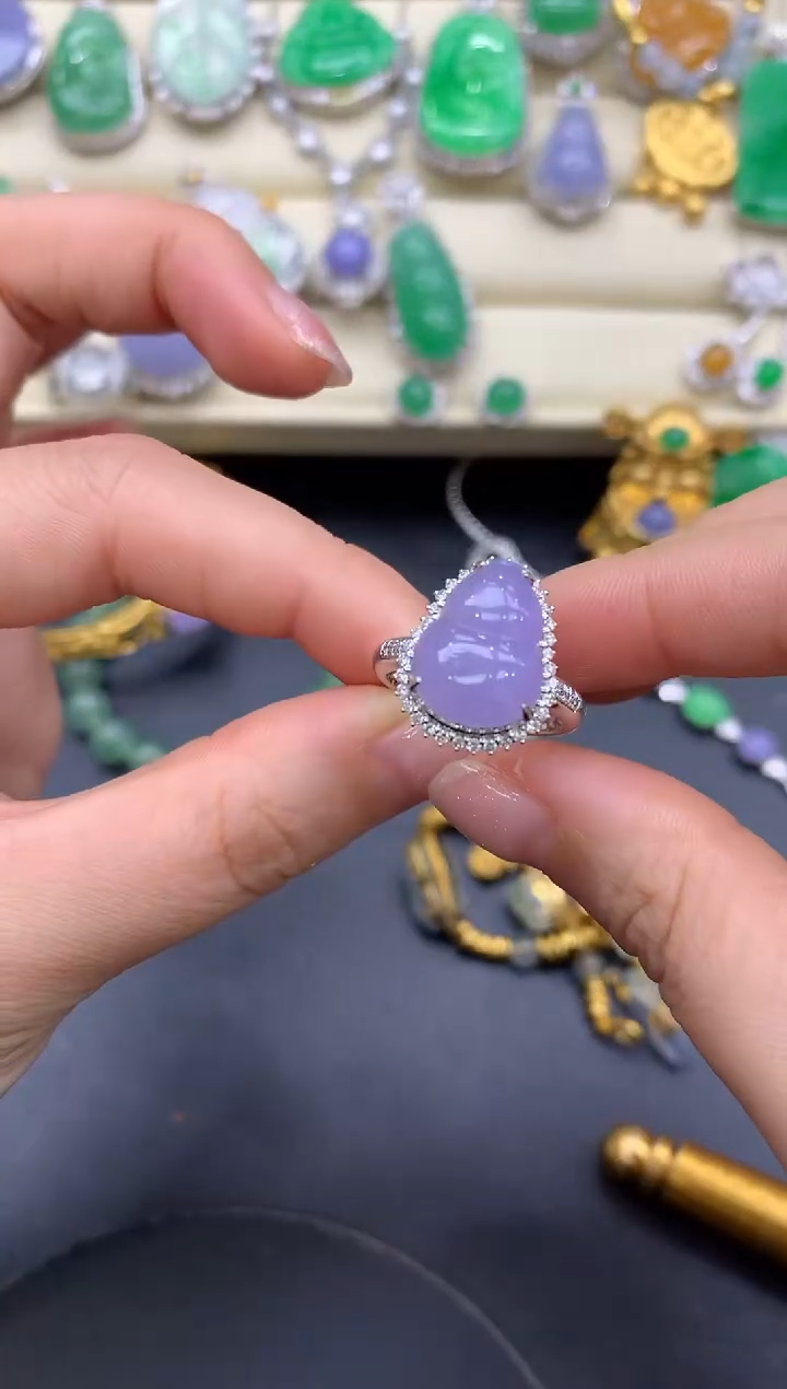 【闪购商品】翡翠戒指18K金镶嵌623-中国好珍宝