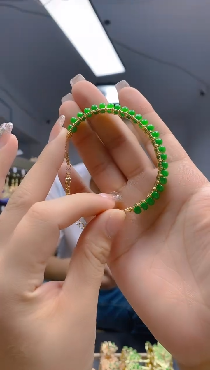 【闪购商品】翡翠耳饰合金364翡翠手镯