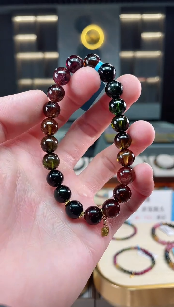 【闪购商品】碧玺收藏级单圈手串9mm+未镶嵌（多样性发一条）xion