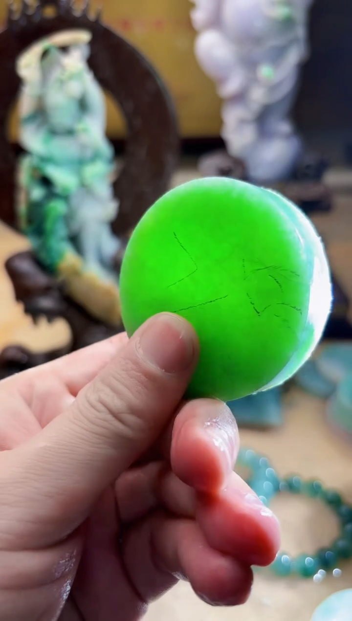 未镶嵌挂件翡翠A货张麦8223