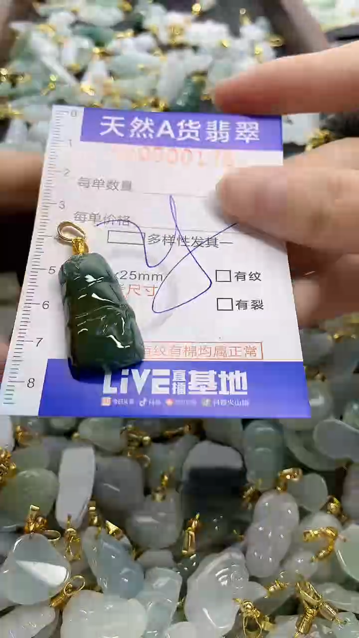 颈饰未镶嵌翡翠天然A货翡翠