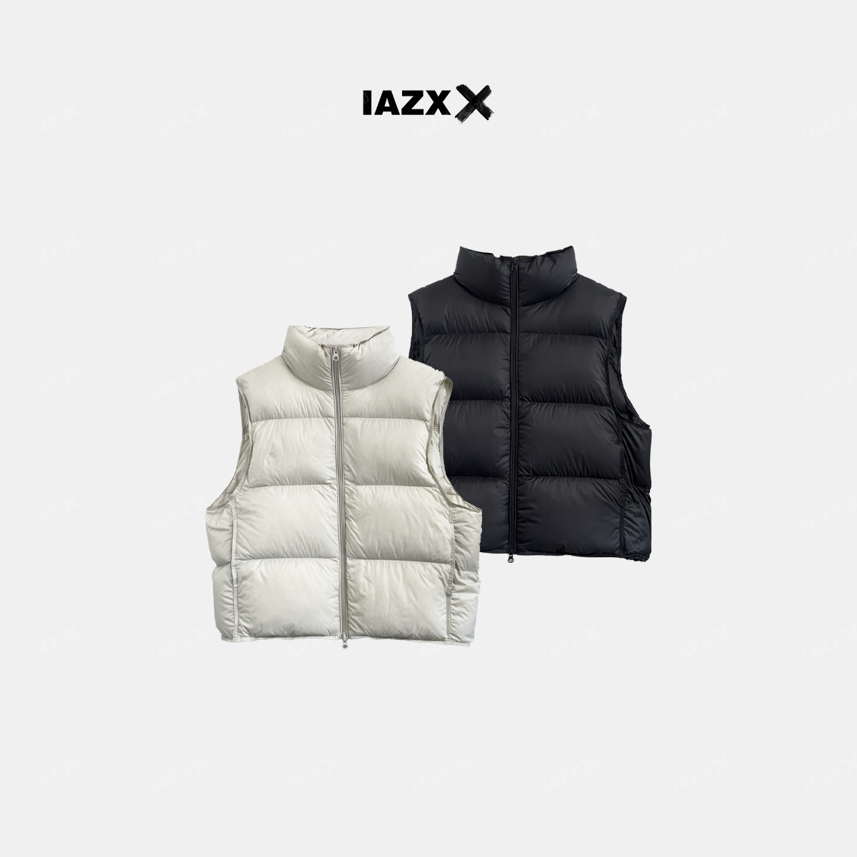 IAZXX「 云坞 」95白鸭绒立领无袖羽绒马甲