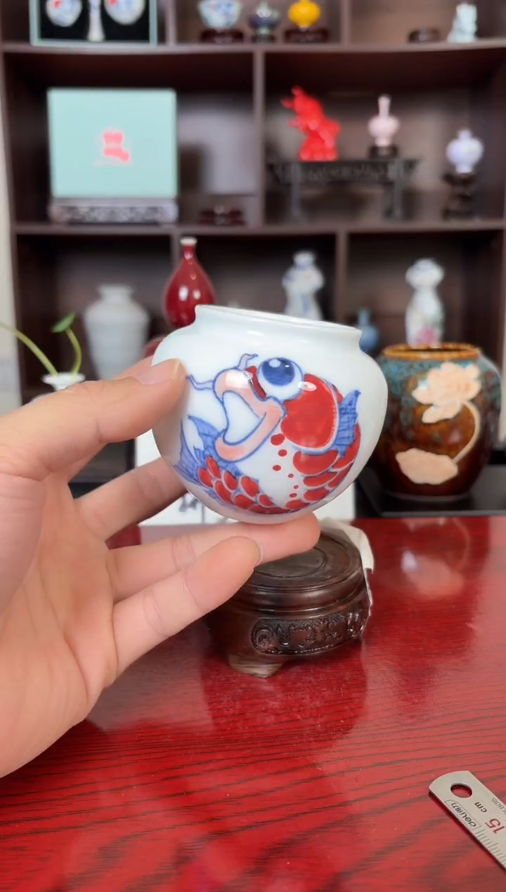 摆件瓷12.23晚微瑕小花瓶摆件