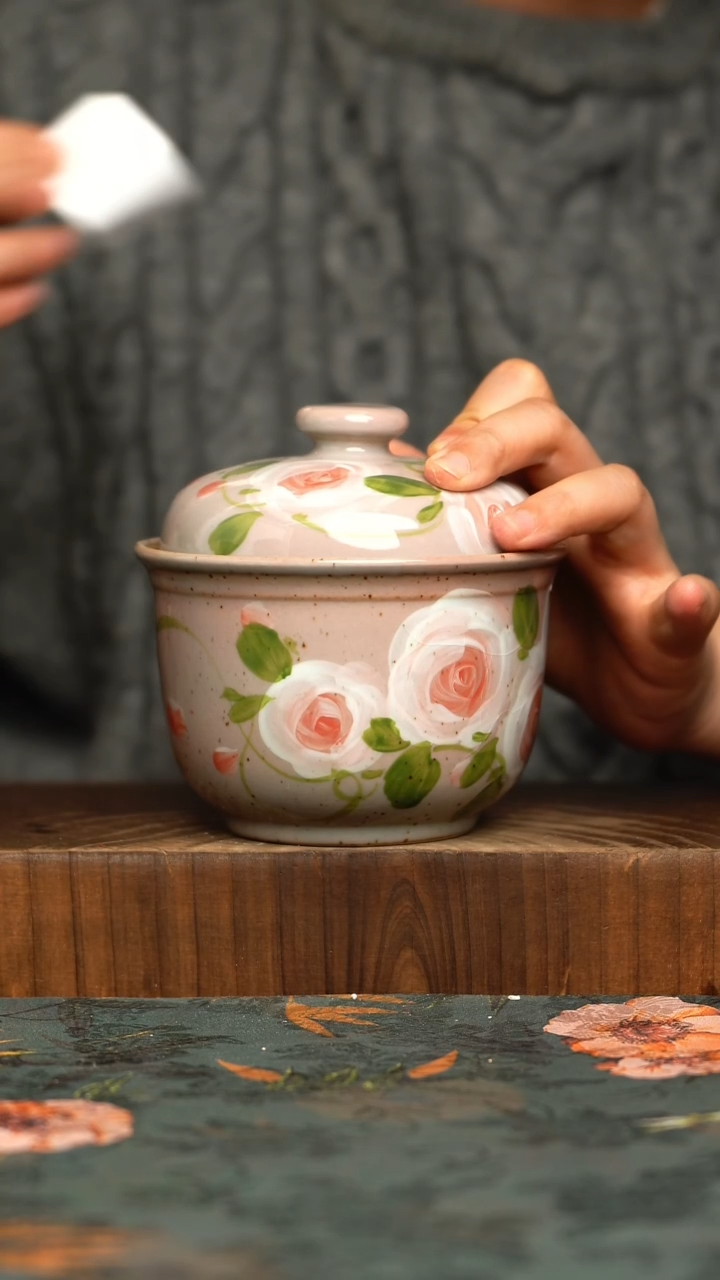 杯釉下彩手工手绘同款陶器     