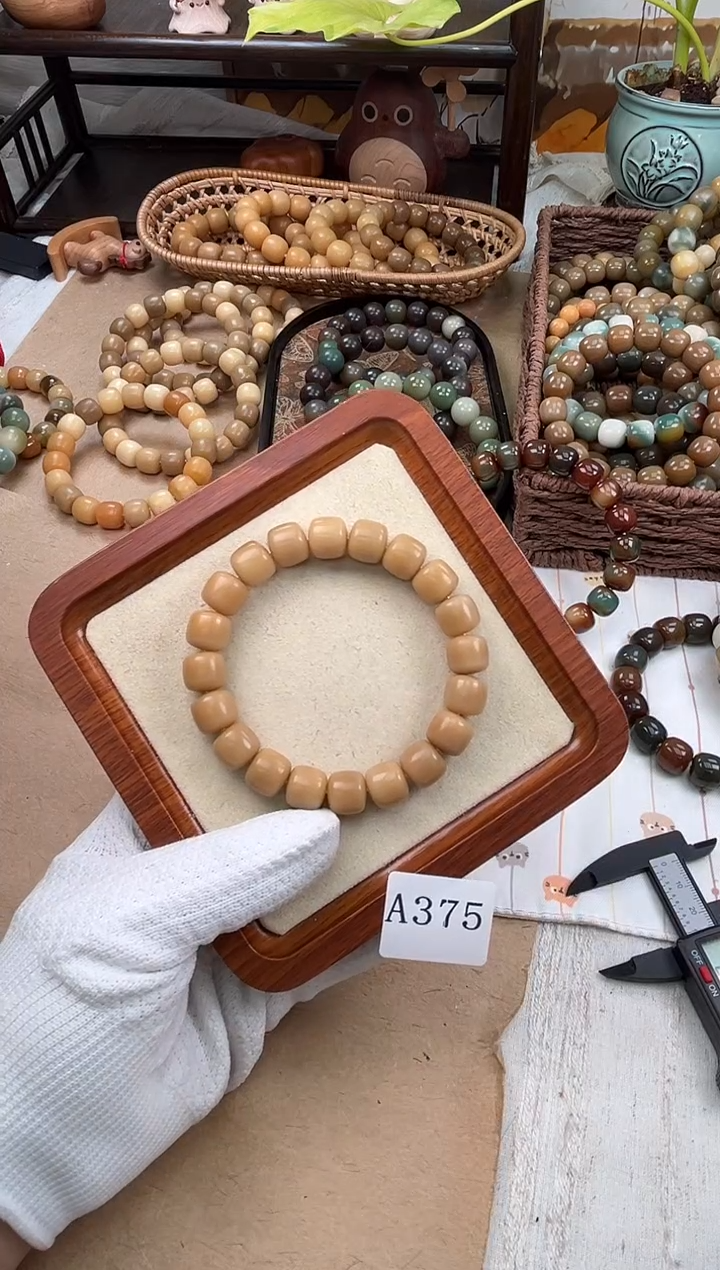 手串菩提根/象牙果a375卡12.8 干磨海子