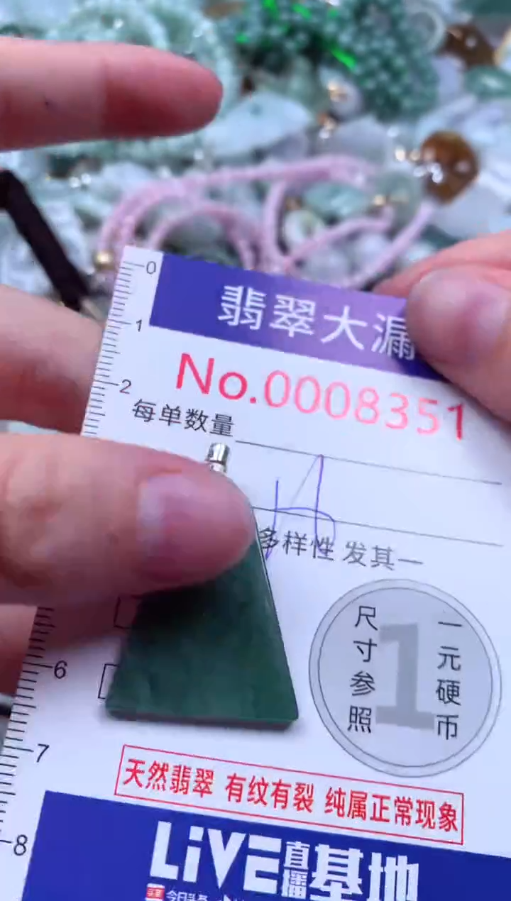 吊坠(不含链)未镶嵌翡翠8351