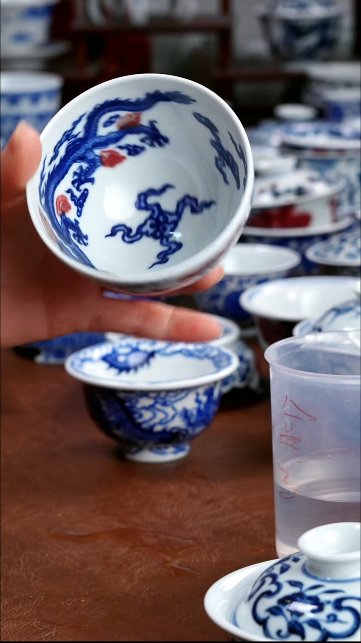 景德镇高端茶器景德镇墨奈纯手工手绘高端茶器