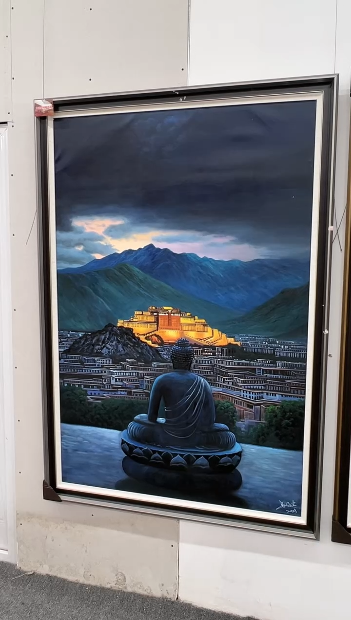 【闪购商品】绘画吴子逸-150*100cm-布达拉宫油画