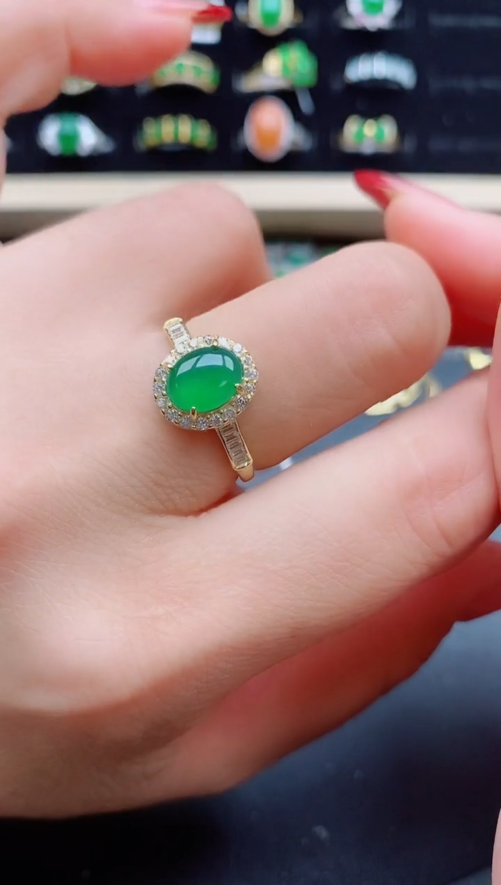 【闪购商品】翡翠戒指银S925镶嵌321321