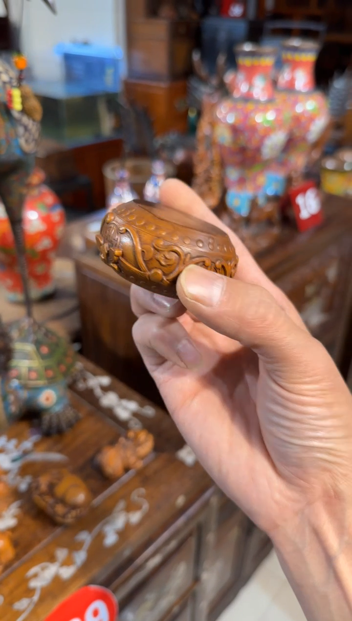 木木头款黄杨牡丹花底座68